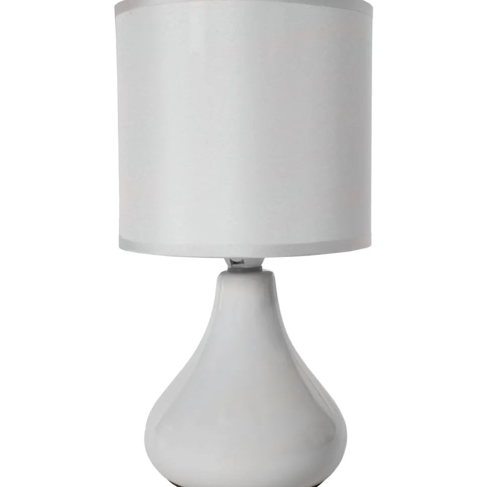 Lampada da comodino grigia h26 cm