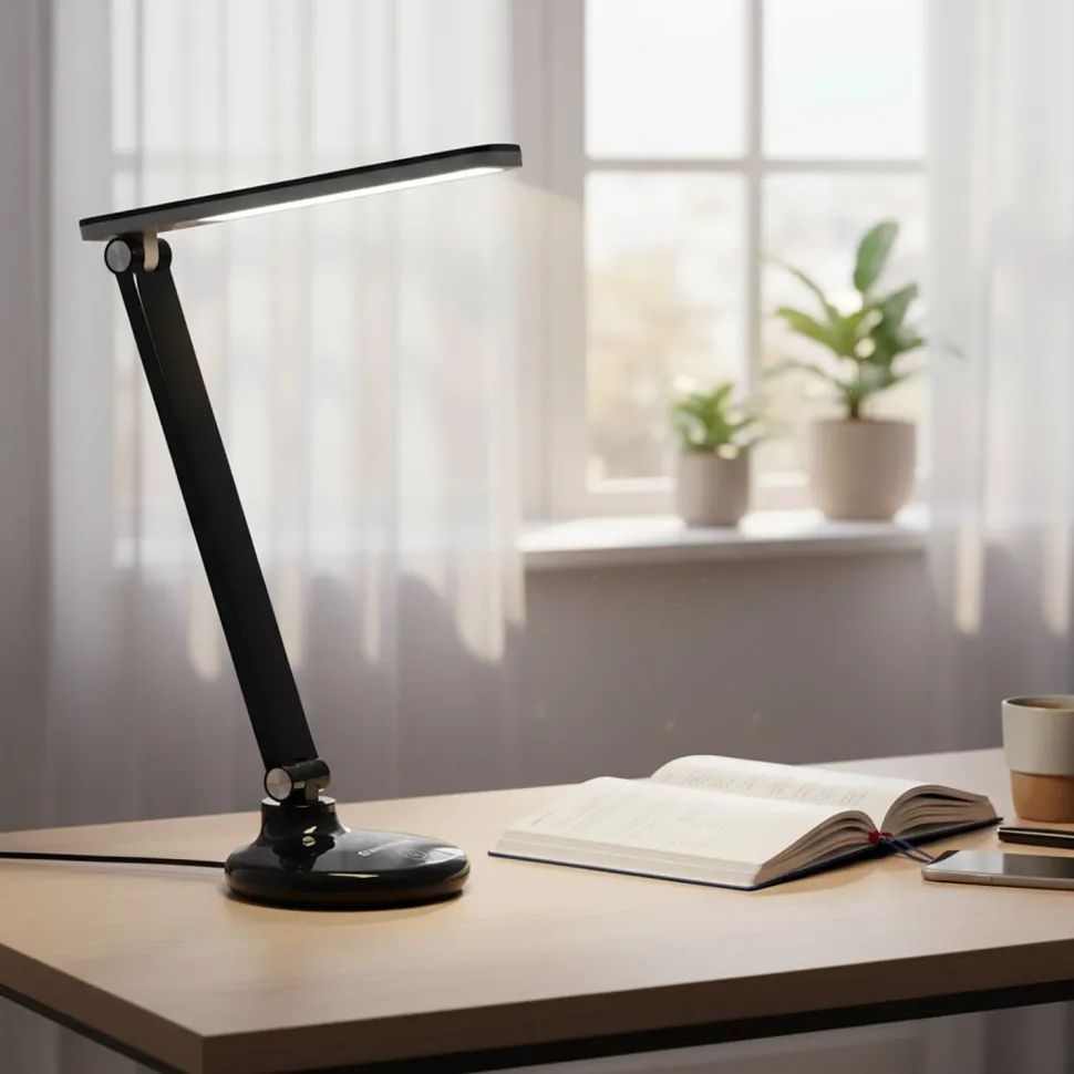 Lampada da Scrivania LED con Stand Ricarica USB