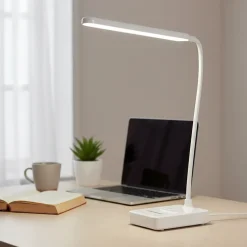Lampada da Scrivania LED con Stand Smartphone e Ricarica USB