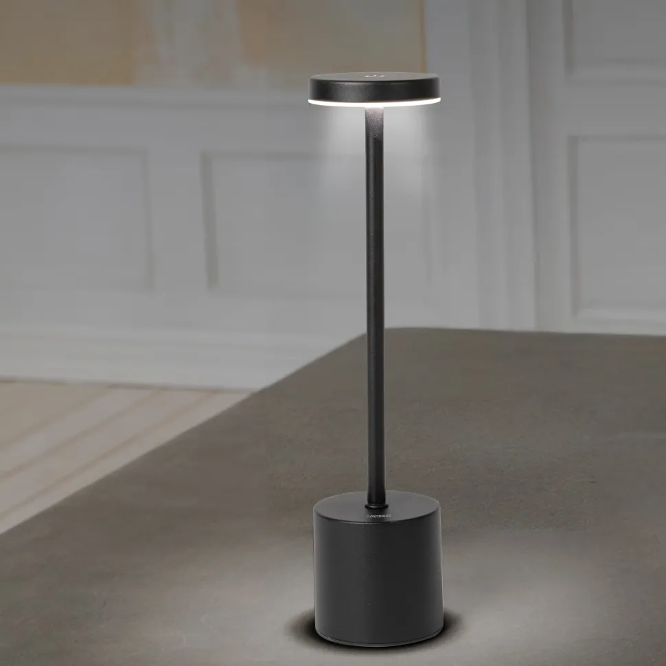 Lampada da tavolo a Led Touch Dimmerabile Ricaricabile Sotylia Black