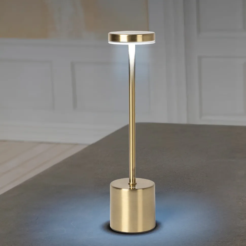 Lampada da tavolo a Led Touch Dimmerabile Ricaricabile Sotylia Gold
