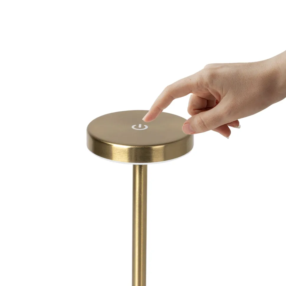 Lampada da tavolo a Led Touch Dimmerabile Ricaricabile Sotylia Gold
