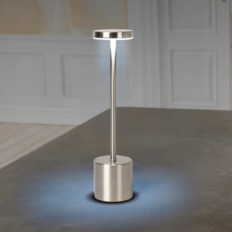Lampada da tavolo a Led Touch Dimmerabile Ricaricabile Sotylia Grey