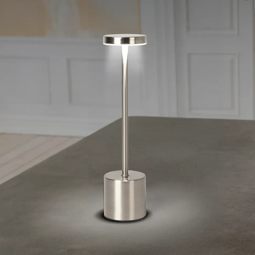 Lampada da tavolo a Led Touch Dimmerabile Ricaricabile Sotylia Grey