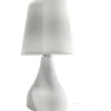 Lampada da Tavolo in Ceramica e Lino h31cm