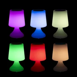 Lampada LED Ricaricabile Multicolor con Speaker Bluetooth MooNy h26 cm