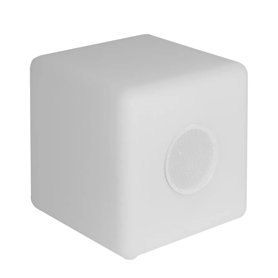 Lampada LED Ricaricabile Multicolor con Speaker Bluetooth MooNy 20x20 cm