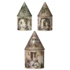 Lampada LED Secret Dream Casetta in Carta Telata Olandese h21 cm