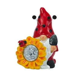 Lampada Solare Decorativa da Giardino Gnomo Luce Fredda