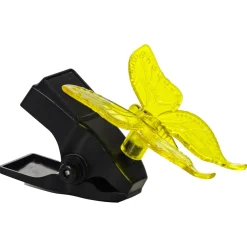 Lampada Solare LED a Farfalla con Clip Luce Naturale