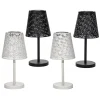 Lampada Solare LED da Esterno in Metallo Luce Naturale h28 cm