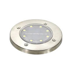 Lampada Solare Led da esterno Segnapasso Luce Naturale diametro 12 cm
