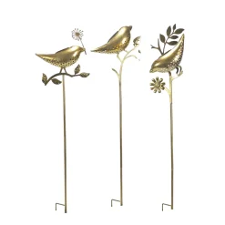 Lampada Solare Led da giardino Uccellino Decorativo h80 cm