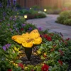 Lampada Solare Led da giardino Decorativa a Forma di Farfalla