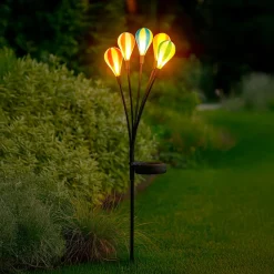 Lampada Solare Led da giardino Mongolfiere h71 cm