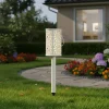 Lampada Solare Led da giardino in metallo con picchetto h40,5 cm