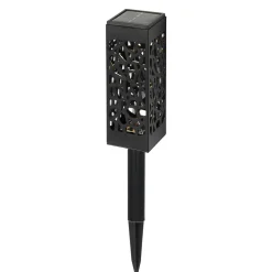 Lampada Solare LED da giardino con Picchetto Estendibile Luce Calda h37/28 cm