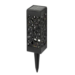 Lampada Solare LED da giardino con Picchetto Estendibile Luce Calda h37/28 cm