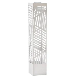 Lampada Solare Led da giardino in metallo Bianca h100 cm