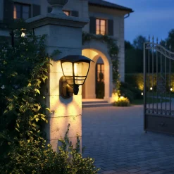 Lampada Solare LED da parete Luce Calda h20,7 cm
