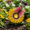 Lampada Solare LED Decorativa da Giardino Fiori h13 cm