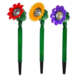 Lampada Solare LED Decorativa a Fiore Luce Calda h36 cm