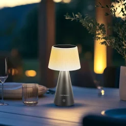 Lampada Solare Led Dimmerabile Touch System Zelica Black
