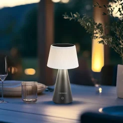 Lampada Solare Led Dimmerabile Touch System Zelica Black