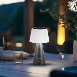 Lampada Solare Led Dimmerabile Touch System Zelica Black