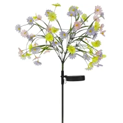 Lampada Solare LED Multicolor Decorativa Fiori h74 cm