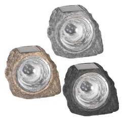 Lampada Solare Luce Fredda da esterno Effetto Pietra