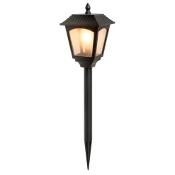 Lampione LED Solare 2 in 1 da Giardino Luce Calda con Base e Picchetto