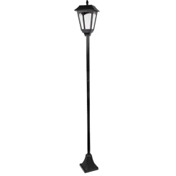 Lampione LED Solare 2 in 1 da Giardino Luce Calda con Base e Picchetto