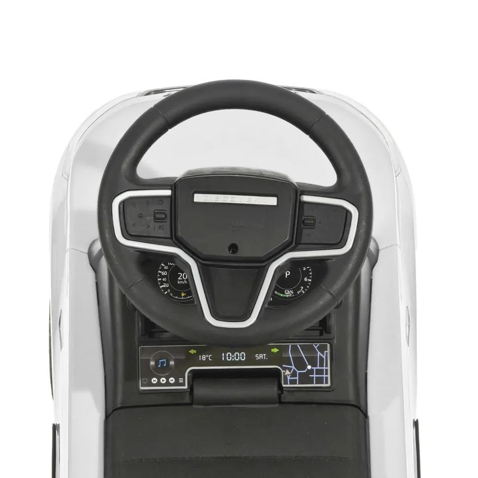 Land Rover Discovery Ride-On Cavalcabile Bianca con Musica 12+ Mesi