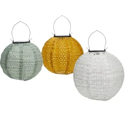 Lanterna Solare LED da giardino Luce Calda diametro 20 cm