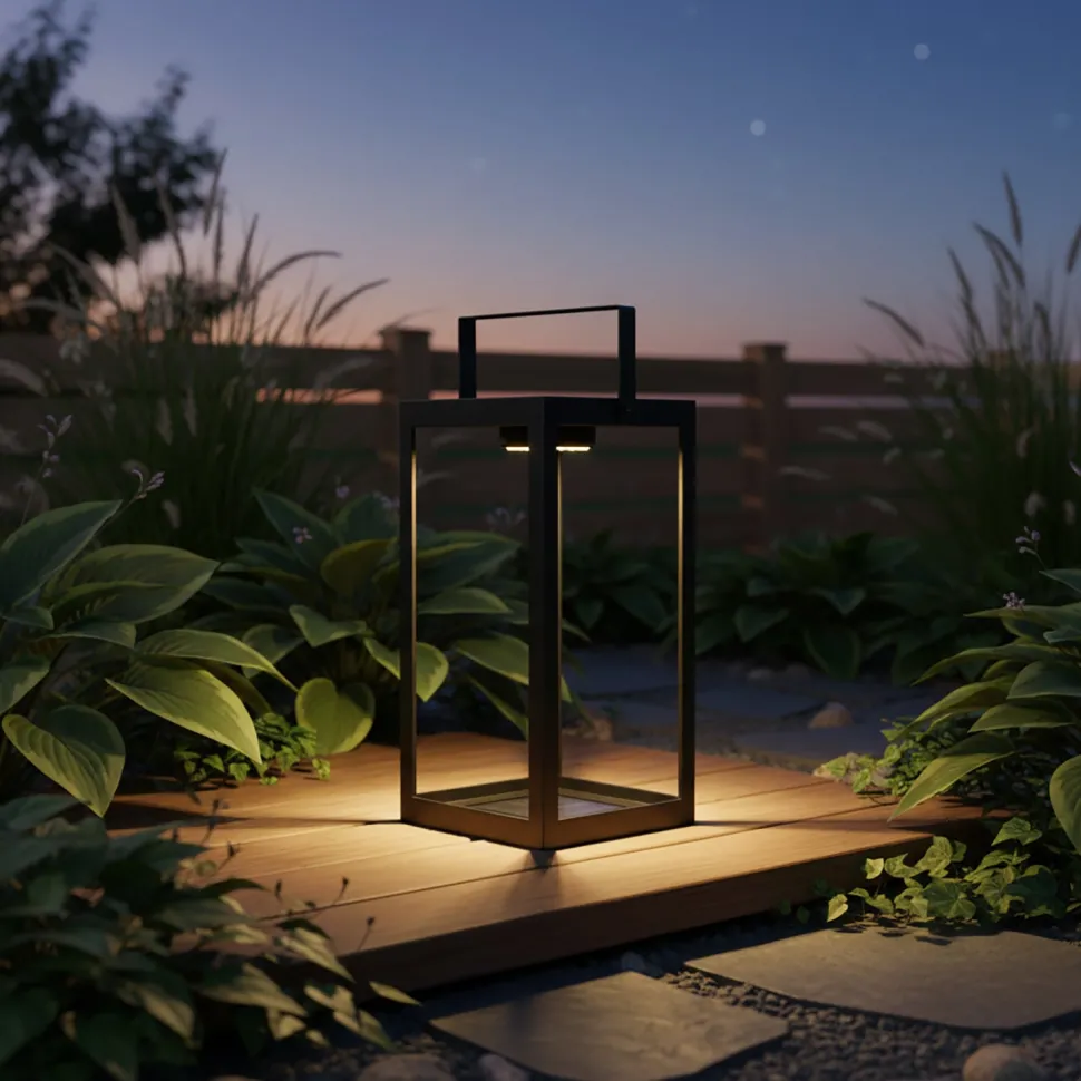 Lanterna Solare Led da giardino Decorativa Luce Calda 150 lm