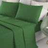 Lenzuola Completo letto Matrimoniale Marta Verde 250x290 cm