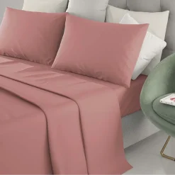 Lenzuola Completo Letto Singolo Marta Cipria Pastello 150x290 cm