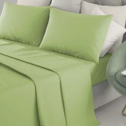 Lenzuola Completo Letto Singolo Marta Verde 150x290 cm