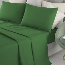Lenzuola Completo Letto Singolo Marta Verde 150x290 cm