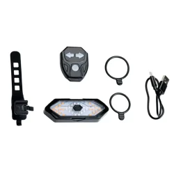 Luce Posteriore Bici con Freccia e Faro LED