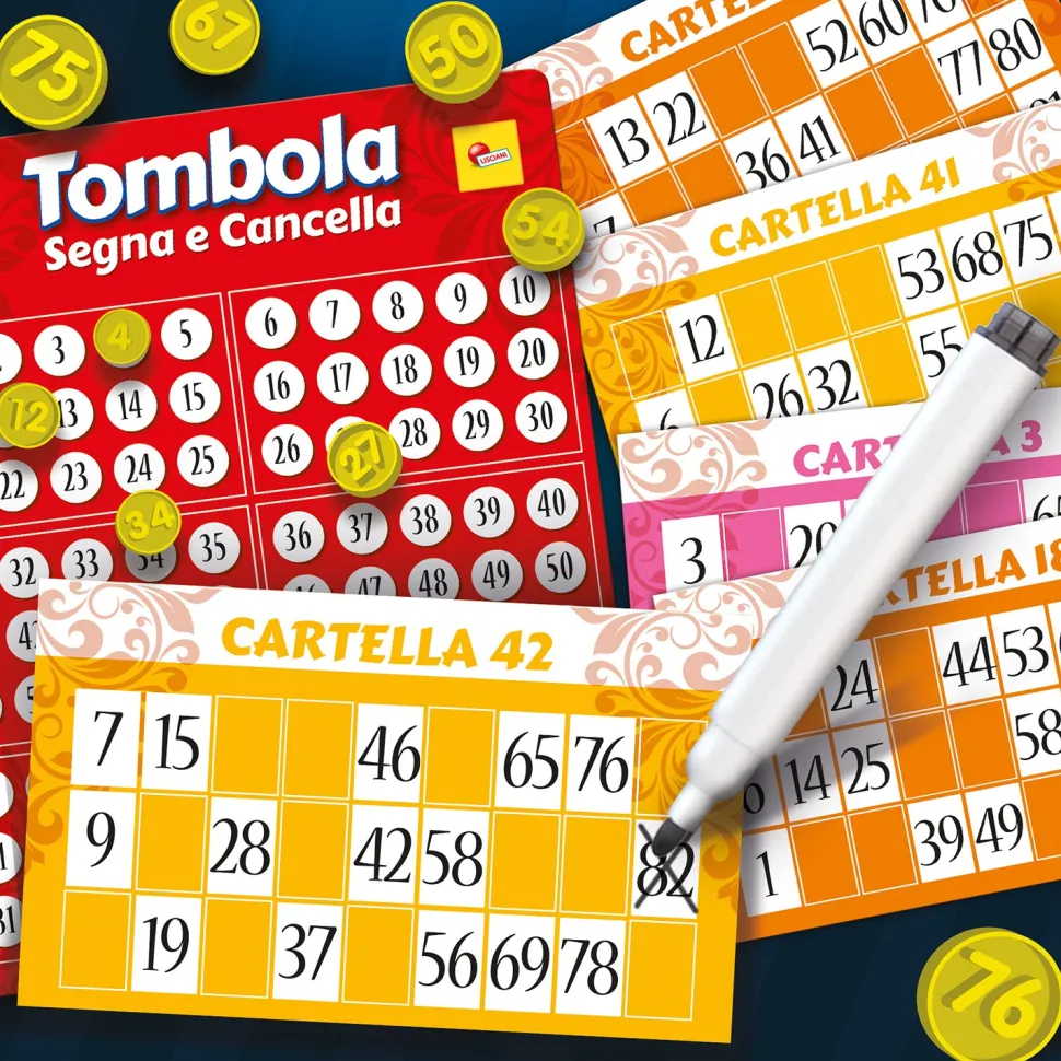 Ludoteca Tombola Segna e Cancella 48 Cartelle