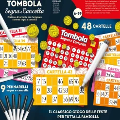 Ludoteca Tombola Segna e Cancella 48 Cartelle