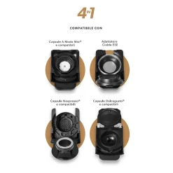 Macchina da caffè 4 in 1 Alice Express 1450 Watt