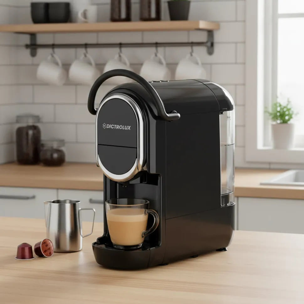 Macchina da caffè 3 in 1 Jeanette Black 1450 Watt