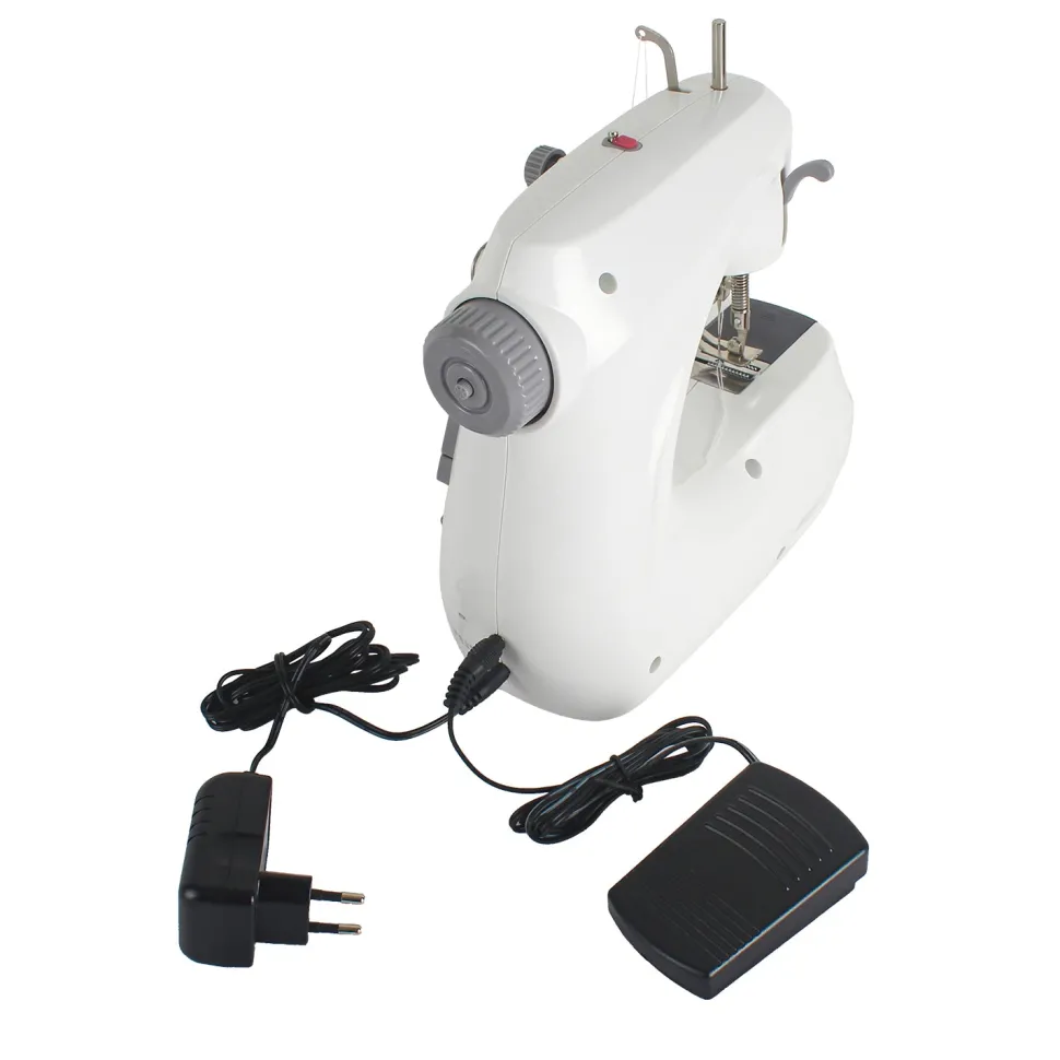 Macchina da Cucire Mini Portatile Isabel FHSM-268 con Pedale e Doppio Punto