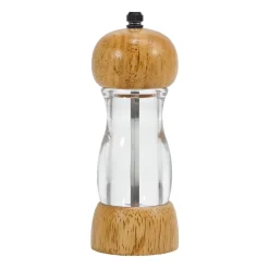 Macina Sale e Pepe in Legno con Macina in Ceramica h16,5 cm diametro 6 cm