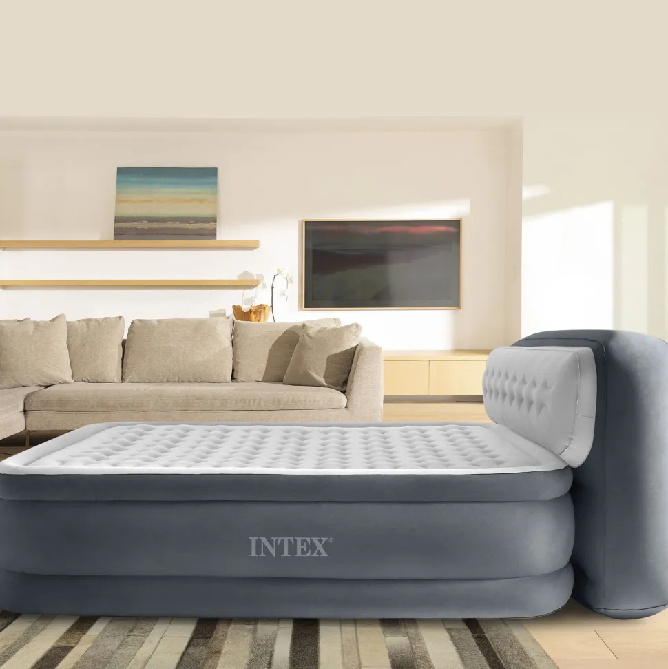 Materasso Gonfiabile Matrimoniale Dura-Beam Deluxe Ultra Plush Headboard