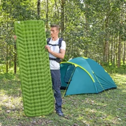 Materasso Singolo gonfiabile da campeggio Verde WanderLite