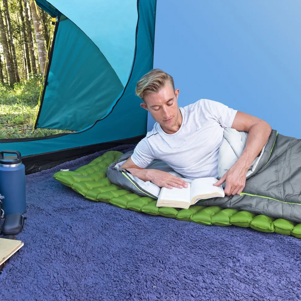 Materasso Singolo gonfiabile da campeggio Verde WanderLite